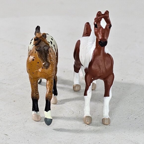 Vintage 1996 Winner’s Choice Creata Micro Horses Set of 2 Appaloosa Pinto - Picture 6 of 11